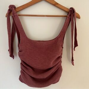 Free People The Boulevard Tie Strap Tank Top Size XS